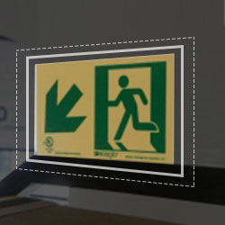 Photoluminescent Emergency Exit Signs Help People Evacuate in Low Light Conditions!